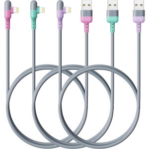Multi Charging Cable (2ft 2Pack),3 in 1 USB Charging Cable for Multiple Devices,Braided Universal Phone Charger Cord with Type-C/Usb C,Micro USB,IP Port Lightning for iPhone17-5/Android Phones